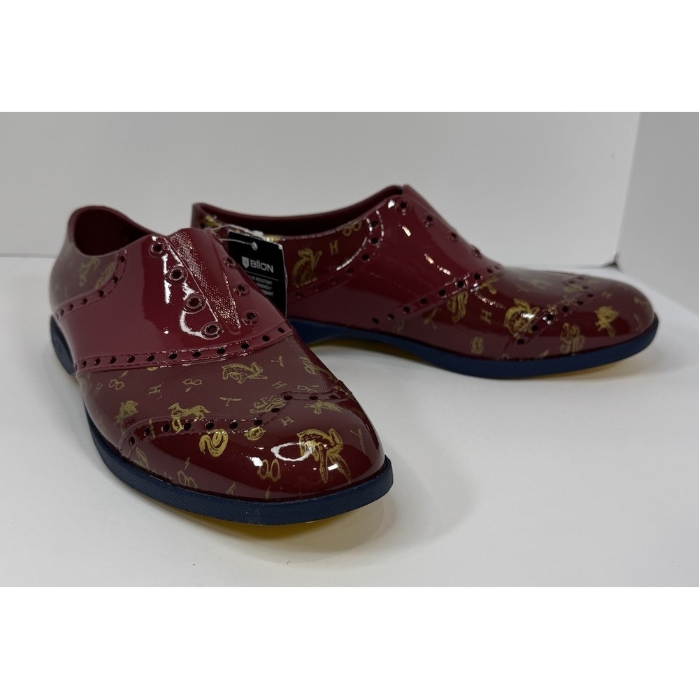 BIION Harry Potter Burgundy Patent Golf Shoes Unisex Men 7 Women9 Waterproof NWT